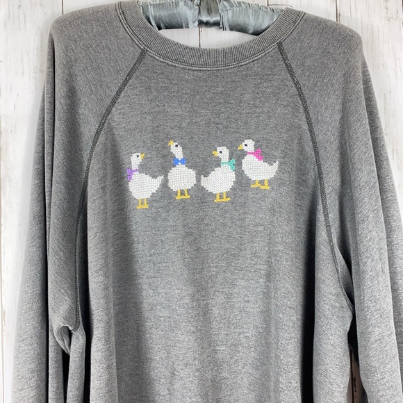 Vtg Sweats Appeal by Tultex USA Made Crewneck Sweatshirt Ducks Women’s Sz XXL - Picture 1 of 10